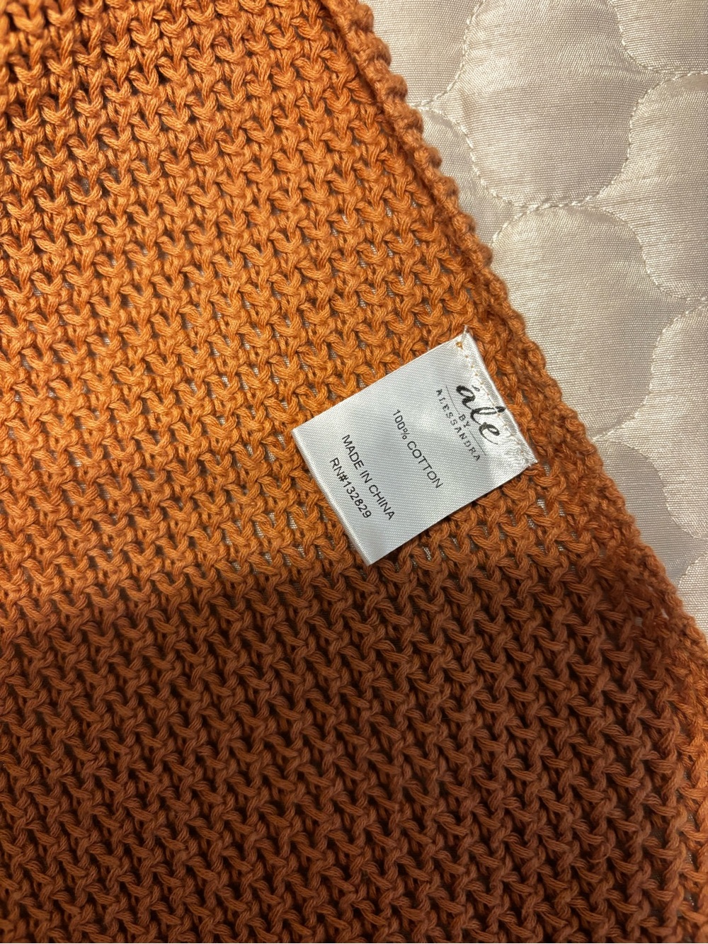 Brown Crochet V-Neck Sleeveless Knit Top - Picture 5 of 6
